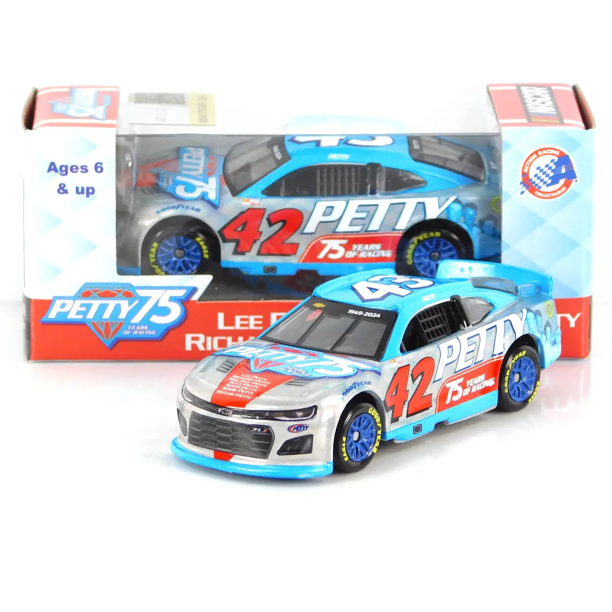 Petty Family 75 Years Of Racing Diamond Finish 1:64 Nascar Diecast 1