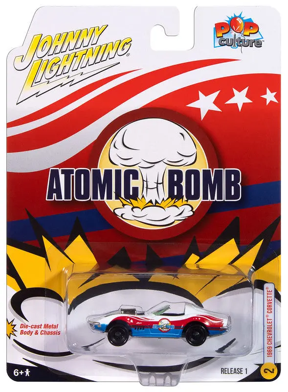 1969 Chevy Corvette "Atomic Bomb" Johnny Lightning Pop Culture 1:64 Scale 1