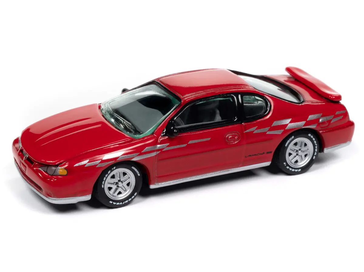 2000 Chevrolet Monte Carlo Ss Red Johnny Lightning Classic Gold 1:64 Scale 2