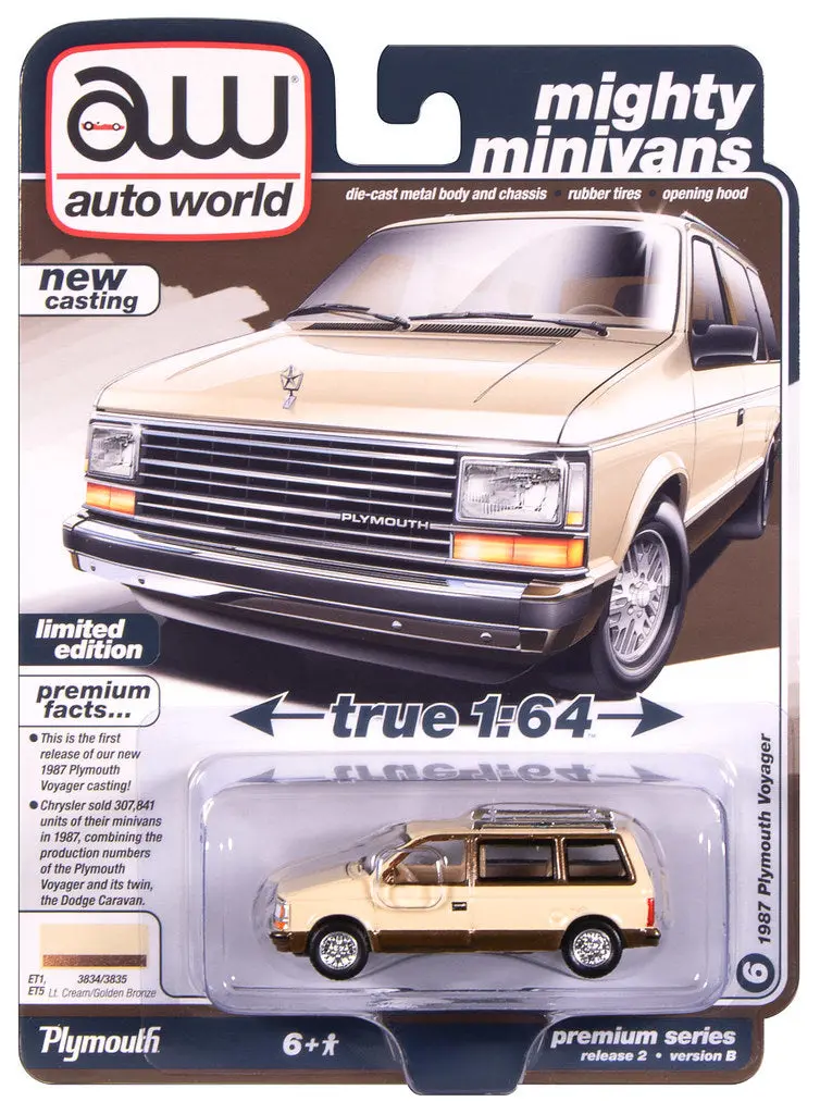 1987 Plymouth Voyager Bronze Auto World Premium 1:64 Scale 1