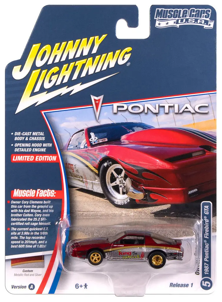 1987 Pontiac Trans Am King Of The Jungle Red Johnny Lightning Muscle Cars Usa 1:64 Scale 1