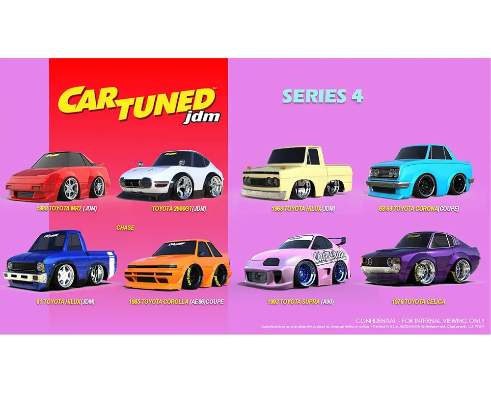 (Coming Soon) Cartuned 1:64 Jdm Tuners Series 4 Assortment 1