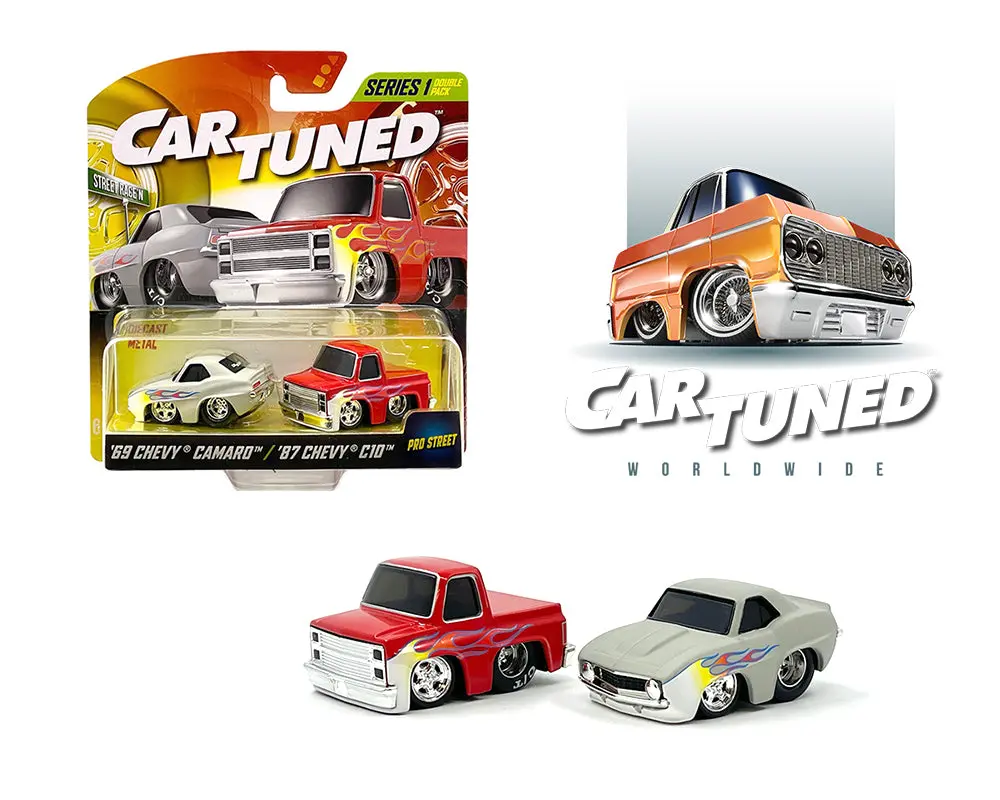 Cartuned 1:64 2-Pack 1969 Chevrolet Camaro And 1987 Chevrolet C10 – Series 1 2024 1
