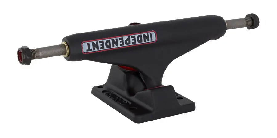 Independent Bar Logo Flat Black Skateboard Trucks – 139mm (8.0")