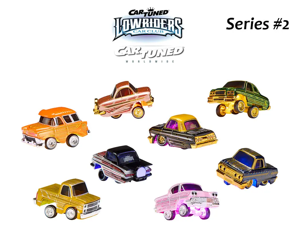 Cartuned™ 1:64 Lowriders Show Glow Series 2 8 Styles 2026 – L.E.D. Light Up Chassis Cars Are Sold Individualy. 3