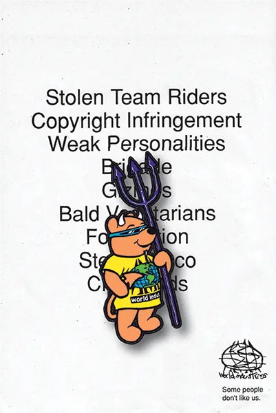 Vintage-Style World Industries Rocco III Skate Brand Enamel Pin