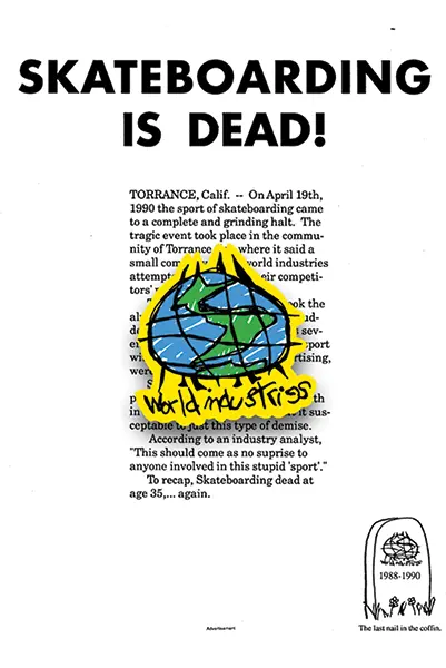 World Industries Scribble Enamel Lapel Pin