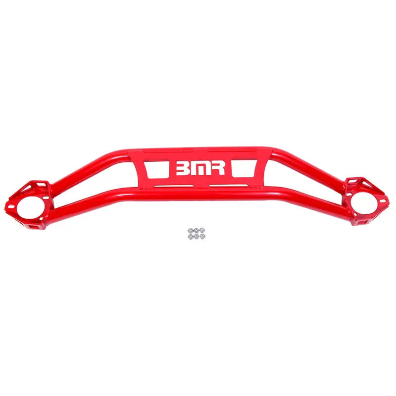 Bmr Front Strut Tower Brace For 2008–2018 Dodge Challenger – Red Twin-Tube Construction 1