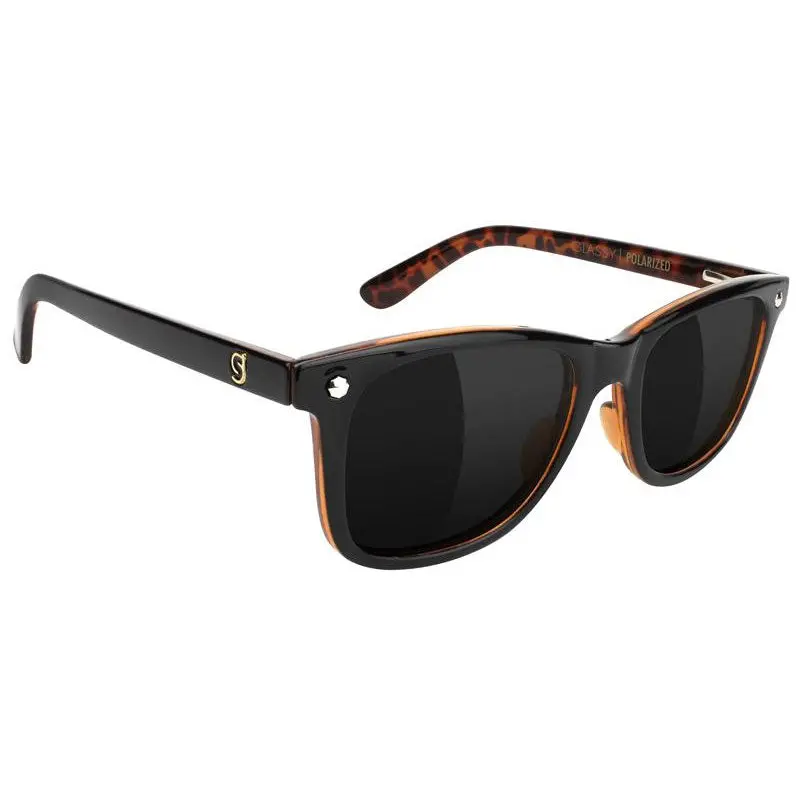 Glassy Mikemo Premium Polarized Sunglasses - Black/Tortoise 1