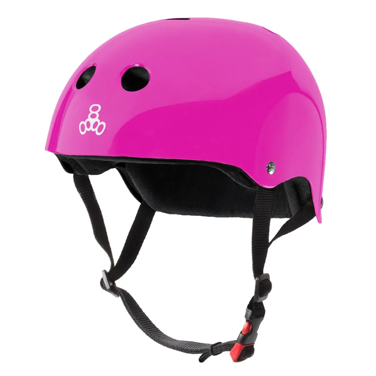 Triple Eight Certified Sweatsaver Helmet - Pink Gloss 1