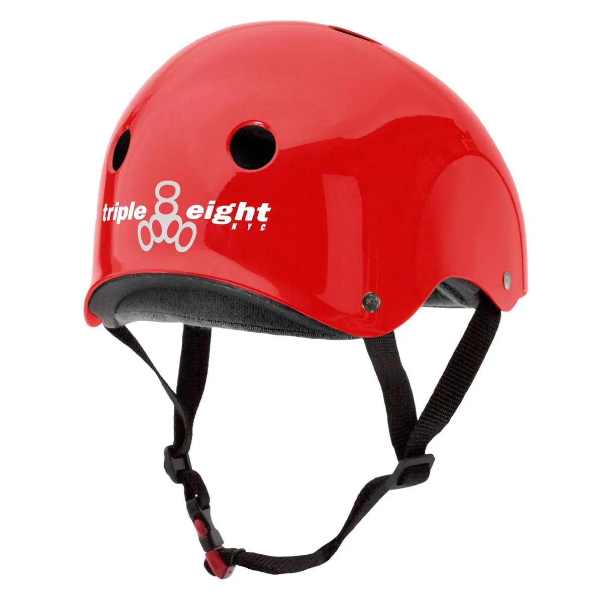 Triple Eight Certified Sweatsaver Helmet - Blood Red Glossy 2