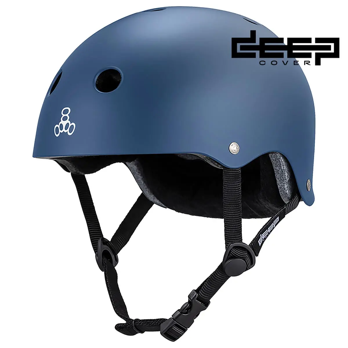 Triple Eight Deep Cover Helmet - Navy Matte 1