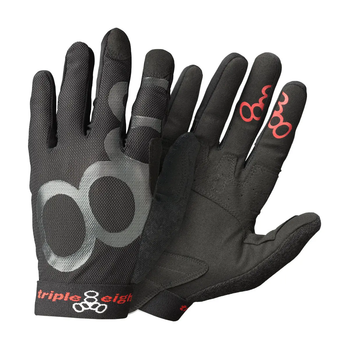 Triple Eight Exoskin Slide Gloves - Black 1