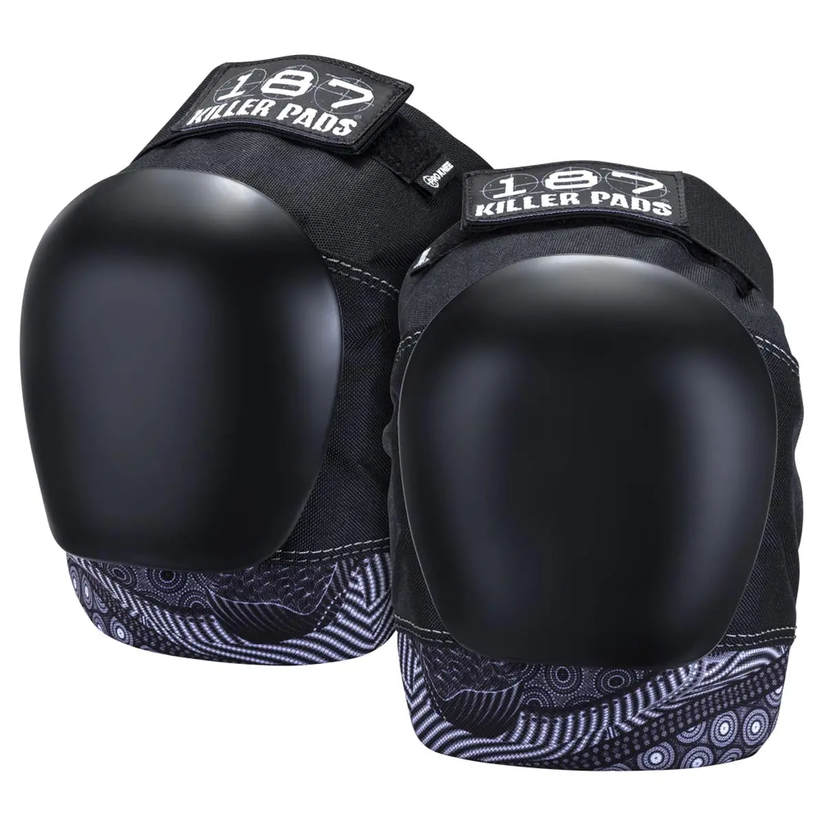 187 Pro Knee Keegan Palmer Pads - Black/White 1
