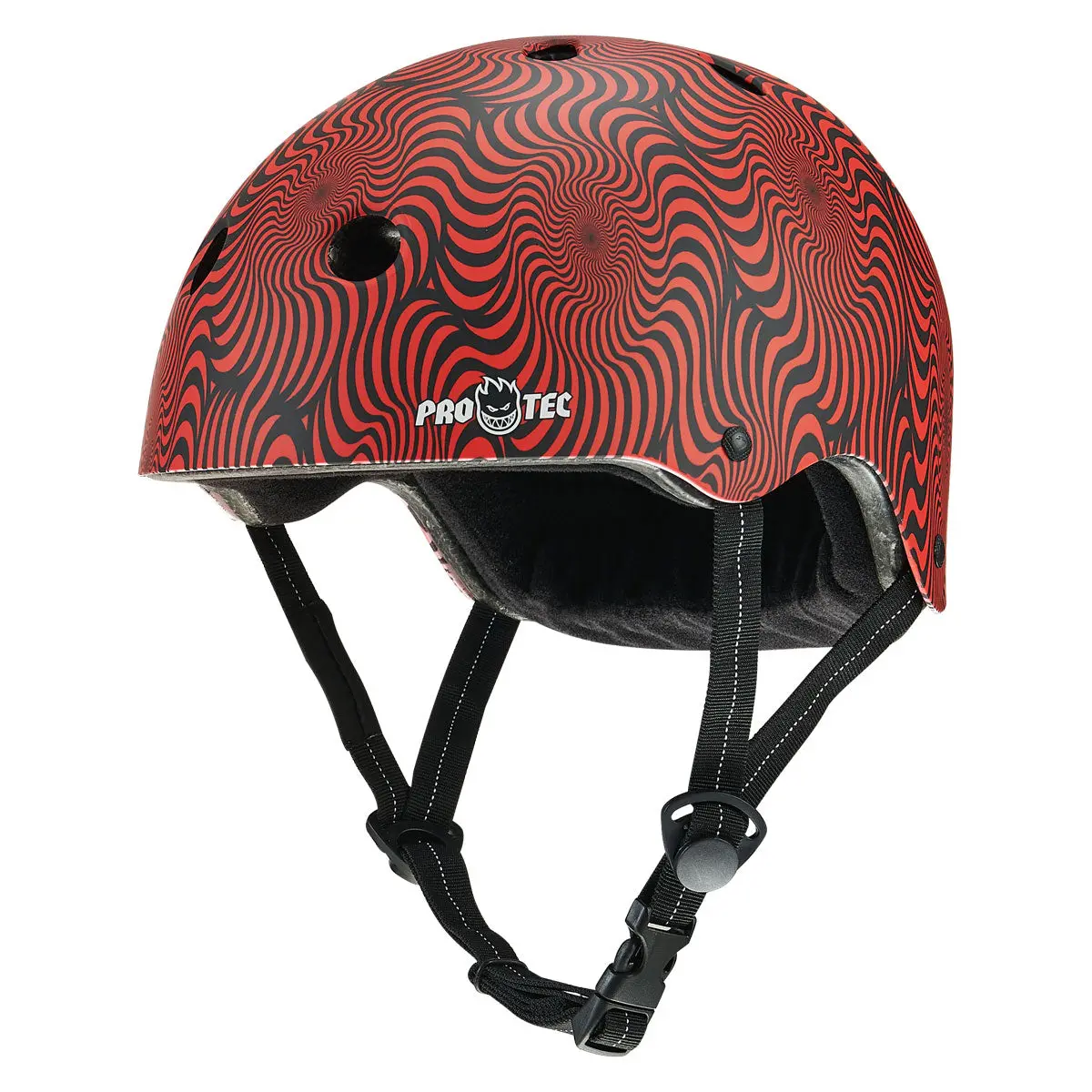 Pro-Tec X Spitfire Low Pro Helmet - Red Swirl 1