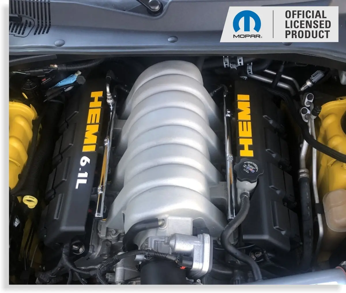 6.1L Srt Engine Cover Overlay Decals - 08-10 Challenger Srt8 1
