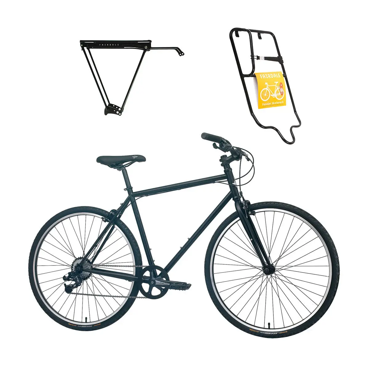 Fairdale Lookfar Skate Bike - Matte Black 1