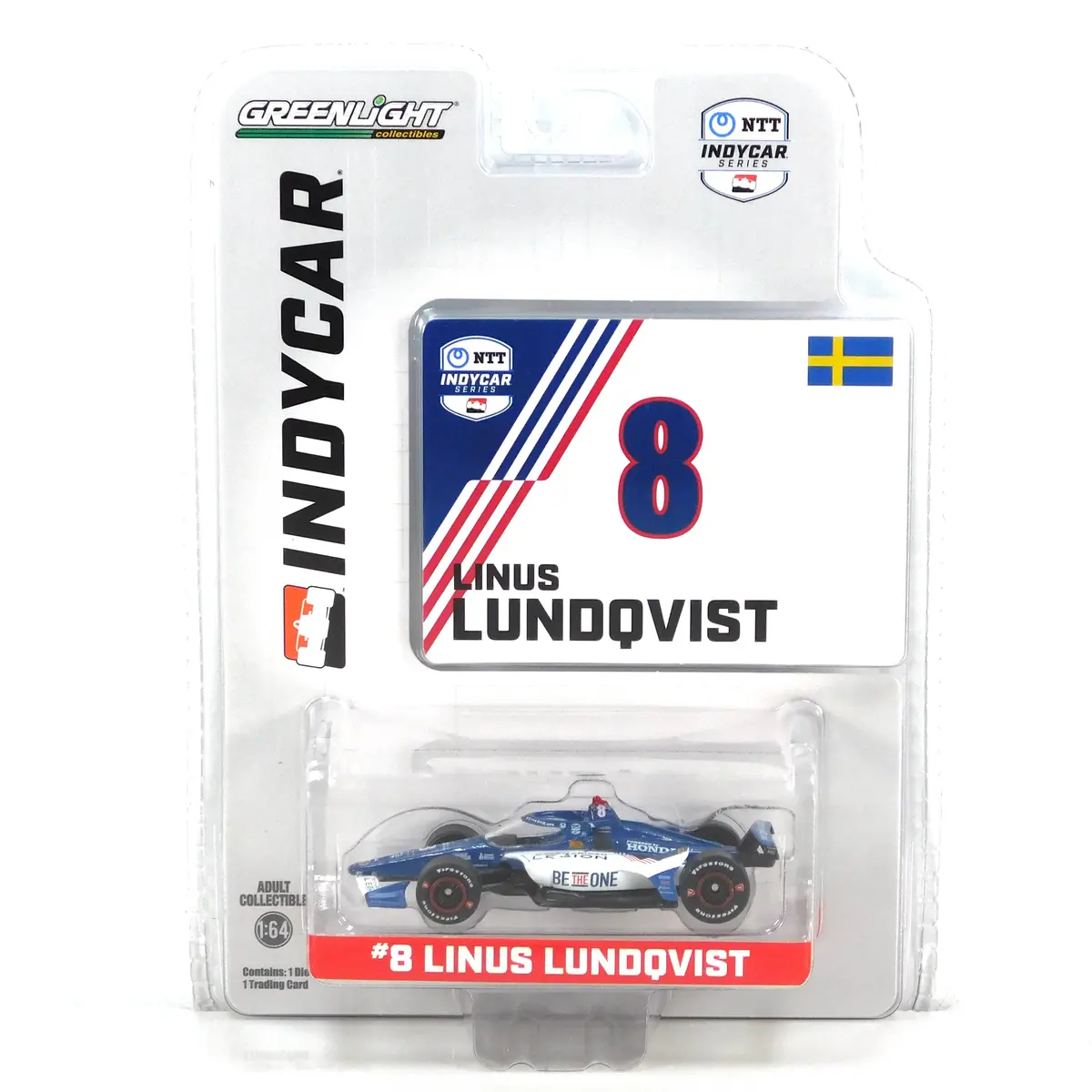 Indycar 11609 Linus Lundqvist #8 The American Legion Chip Ganassi Racing 1:64 Diecast 1