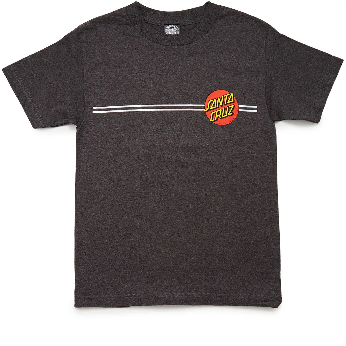 Santa Cruz Classic Dot T-Shirt - Charcoal Heather 1