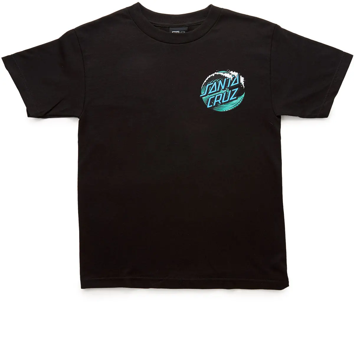 Santa Cruz Wave Dot T-Shirt - Black 1