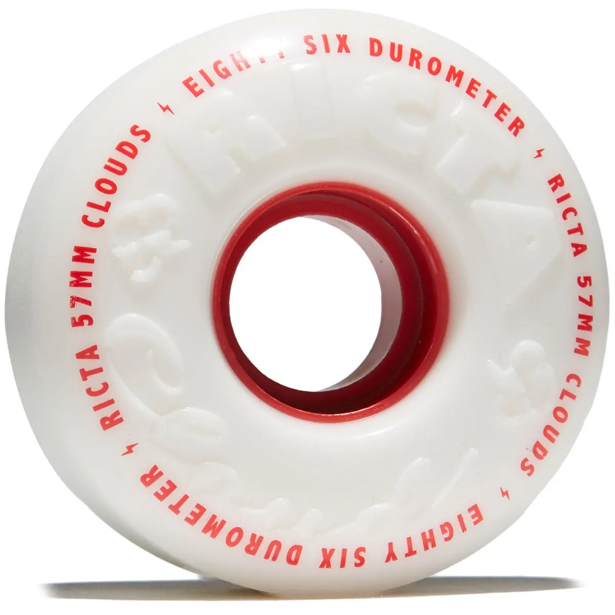Ricta Clouds 86A Skateboard Wheels - Red - 57Mm 1