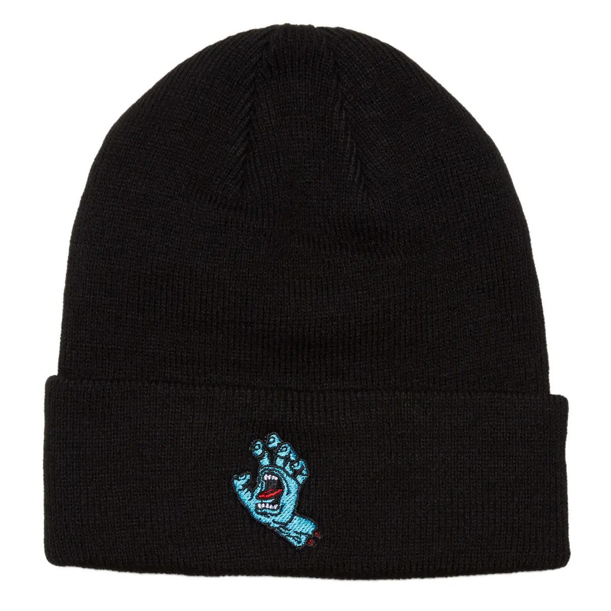 Santa Cruz Screaming Hand Long Shoreman Beanie - Black 1
