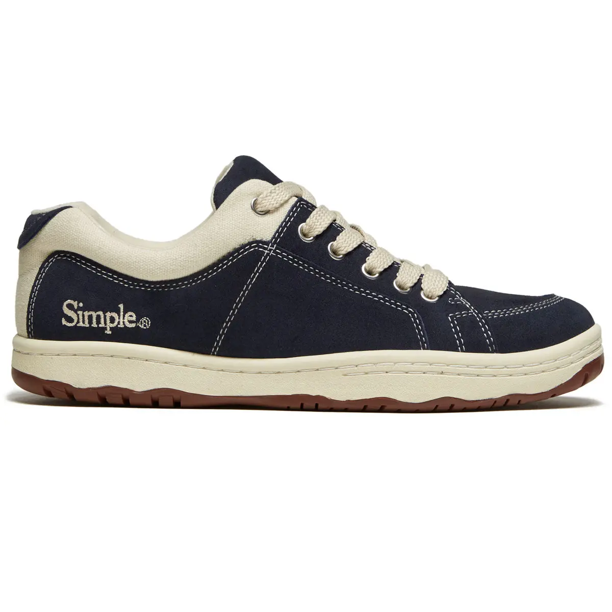 Simple Os Suede Shoes - Navy 1