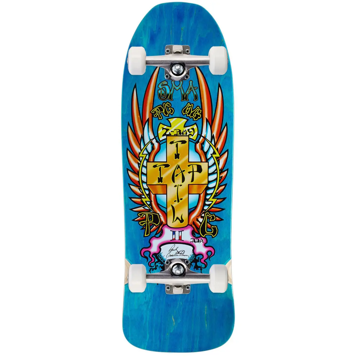 Santa Monica Airlines Pc Skateboard Complete - Blue Stain - 9.50" 1