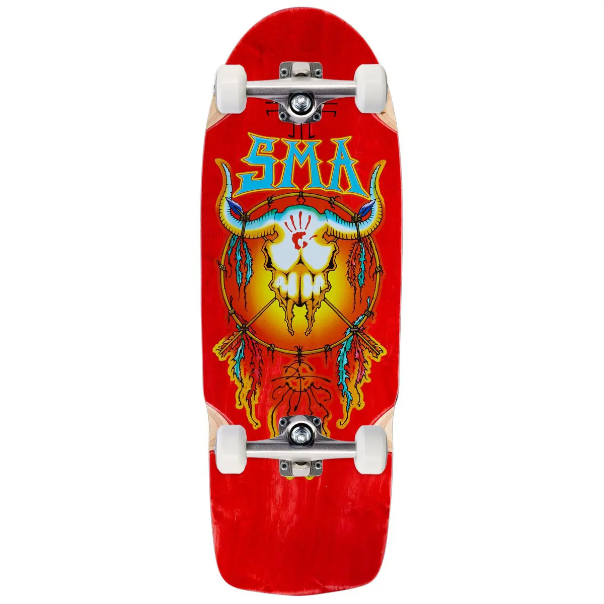 Santa Monica Airlines Humpston Dream Catcher Skateboard Complete - Red Stain - 10.125" 1