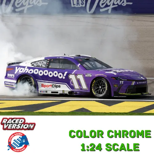 *Preorder* Denny Hamlin 2026 Yahoo Las Vegas Win Color Chrome 1:24 Nascar Diecast 1