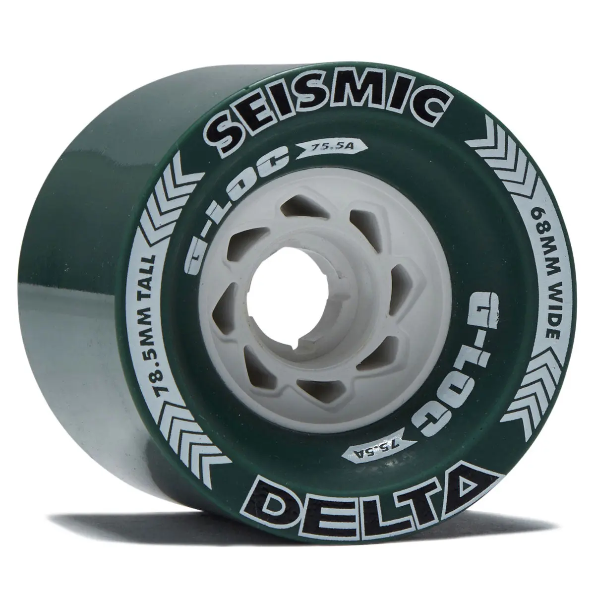 Seismic Delta 75.5A Longboard Wheels - Green - 78.5Mm 1