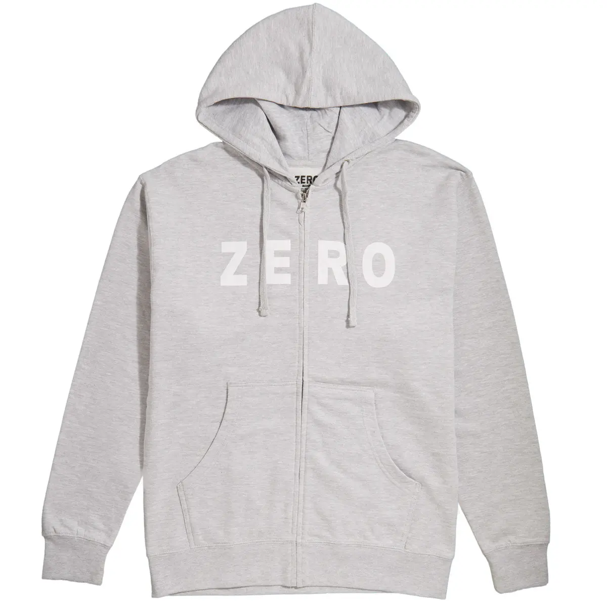 Zero Army Zip Up Hoodie - Heather Grey/Black 1