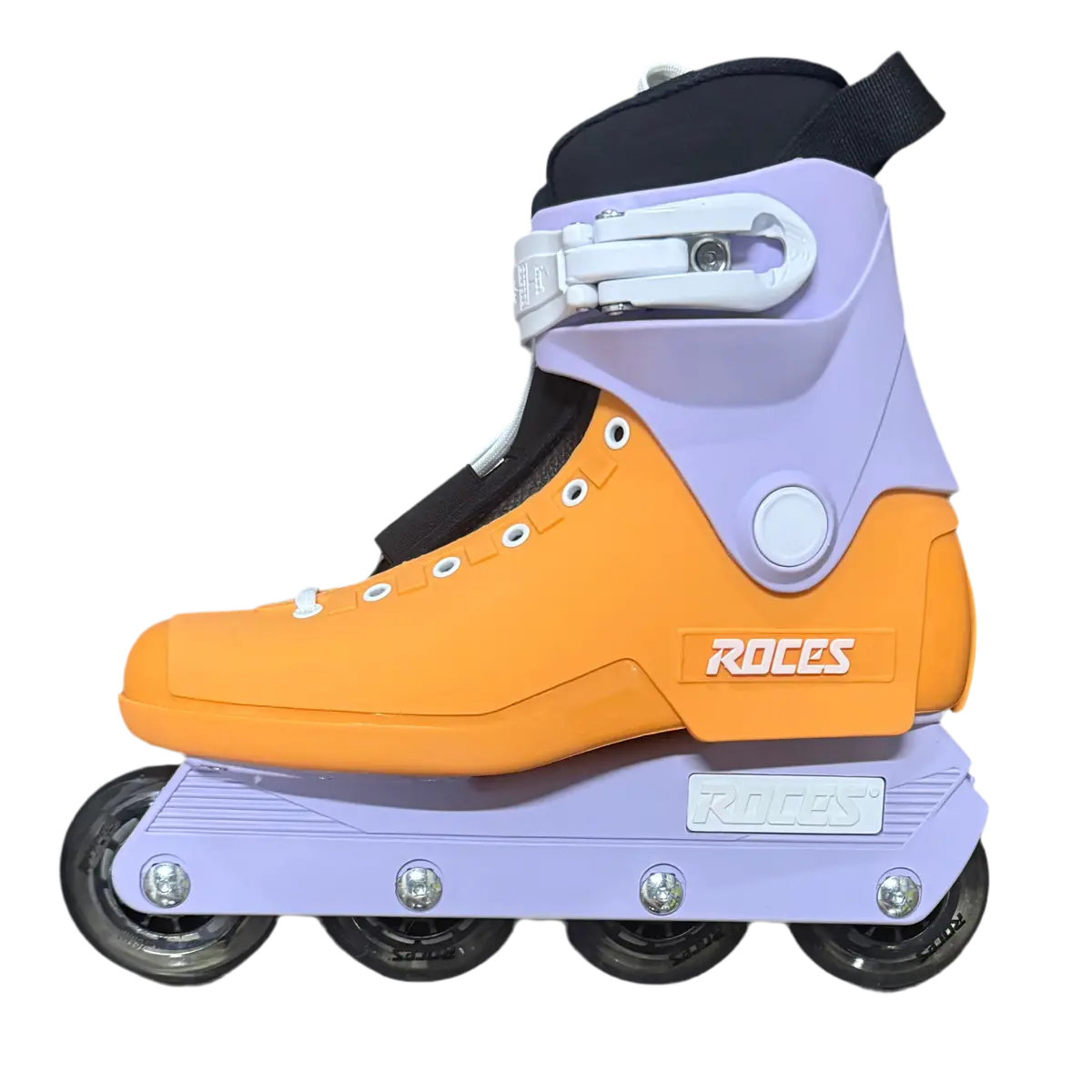 Roces 1992 Orange And Lavender Skate With Black Liners - 8Us *Last Size - Closeout Price* 1