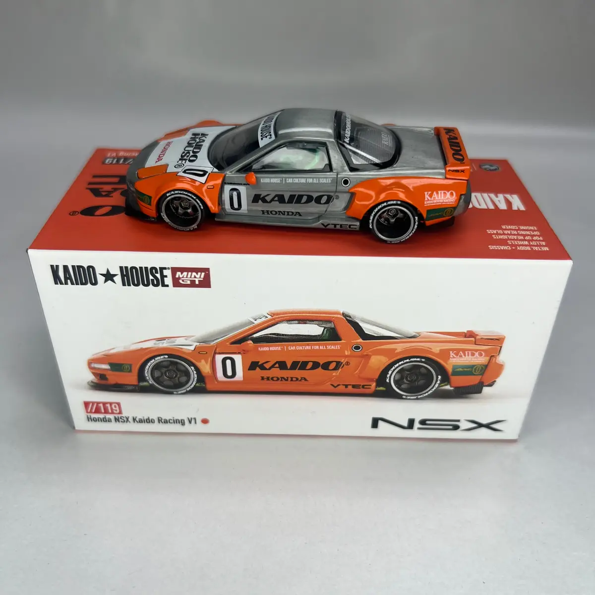 Chase Kaido House X Mini Gt 1:64 #119 Honda Nsx Kaido Racing V1 1