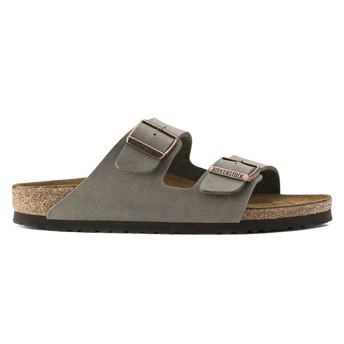 Birkenstock Womens Arizona Sandals - Stone Birkibuc 1