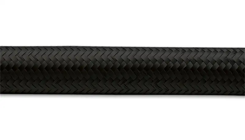 Vibrant -10 An Black Nylon Braided Flex Hose (20 Foot Roll) 1