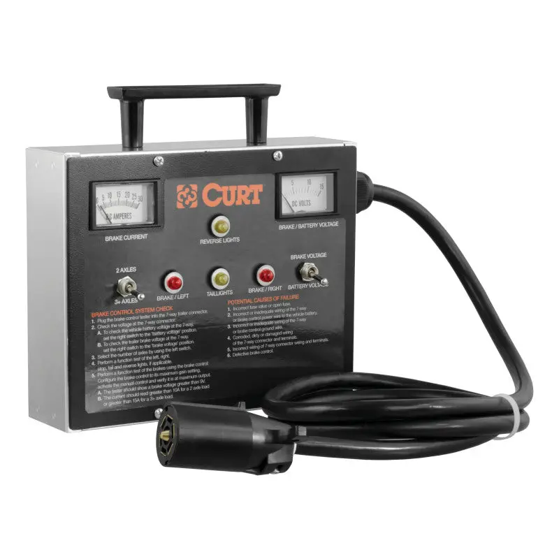 Curt Universal 7-Way Rv Blade Trailer Brake Controller Tester – Diagnostic Tool 1
