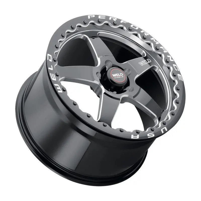Weld 18X10 Ventura Beadlock 5X114.3 Et30 Bs6.70 Gloss Blk Mil Dia 78.1 1