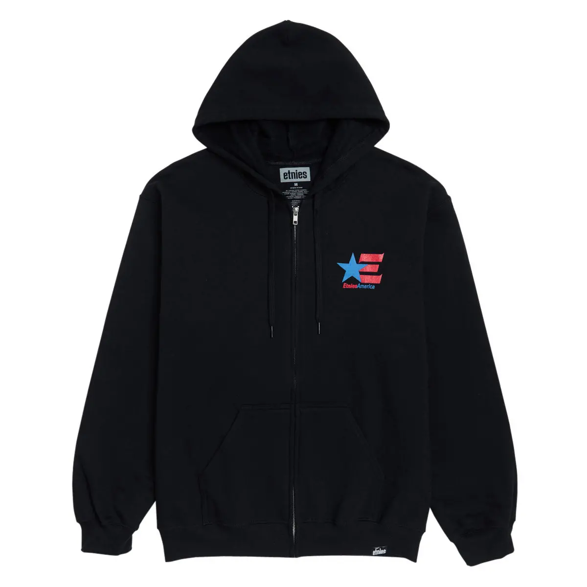 Etnies America Zip Up Hoodie - Black 1