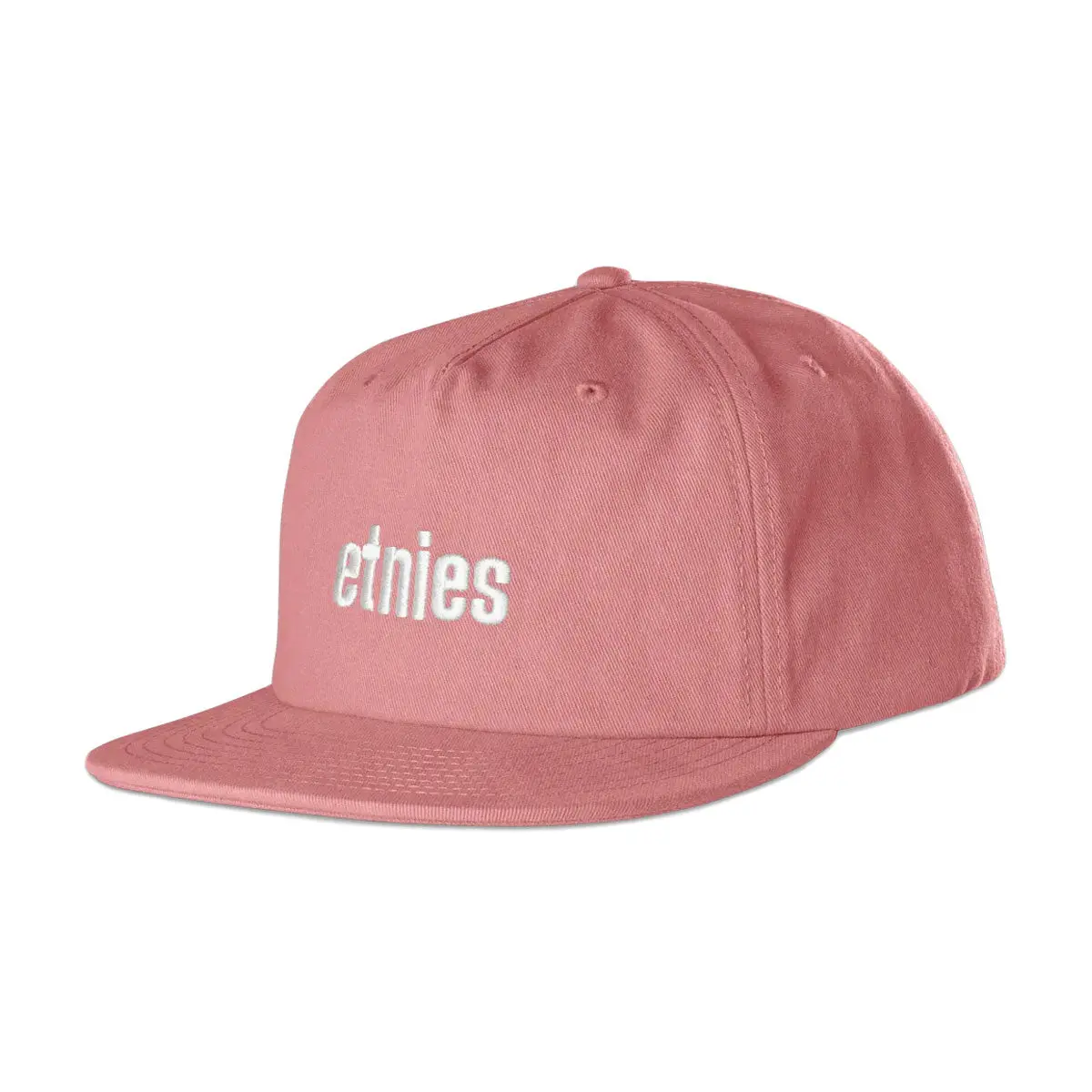 Etnies Icon Embroidery Snapback Hat - Pink 1
