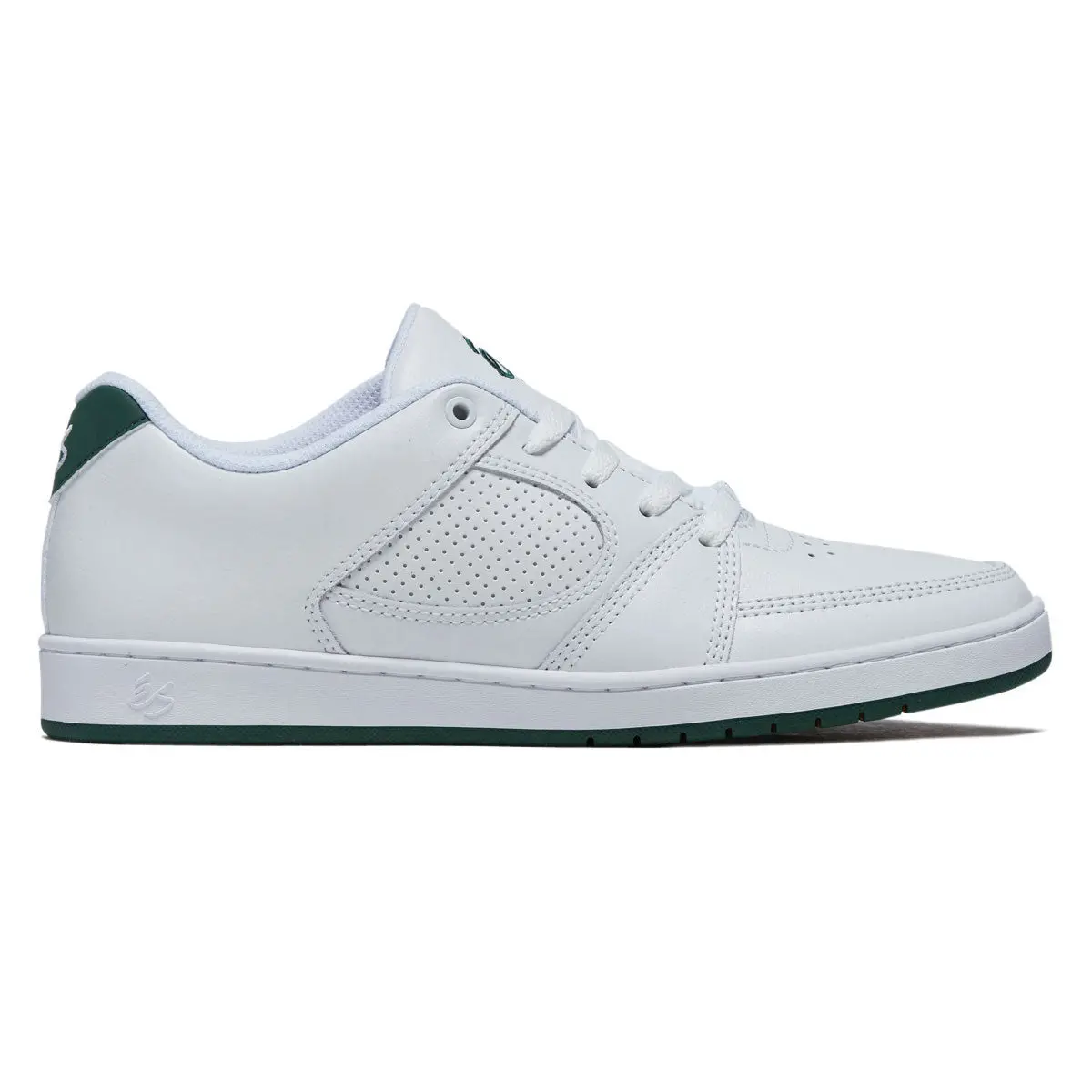 Es Accel Slim Shoes - White/Dark Green 1