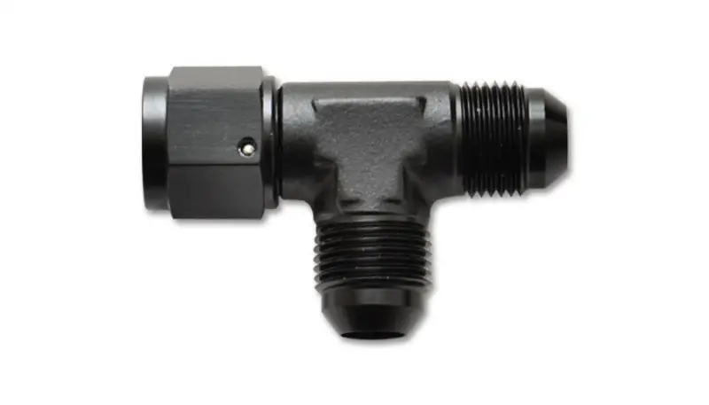 Vibrant -8An Stainless Steel Tee Fitting With Swivel Female Ends 1