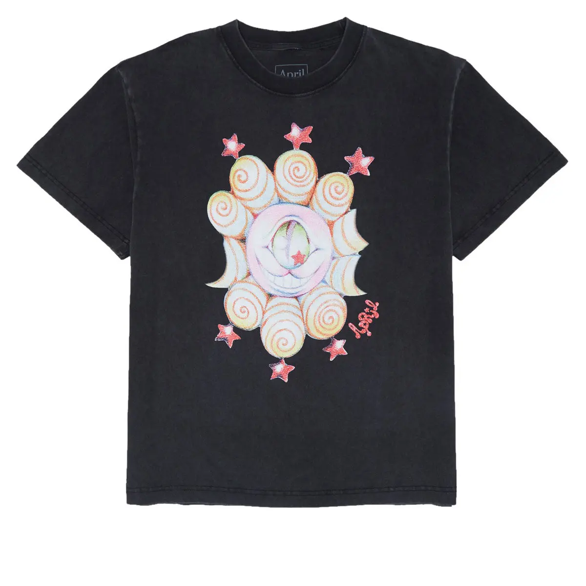 April Shane By Ema Gaspar T-Shirt - Vintage Black 1