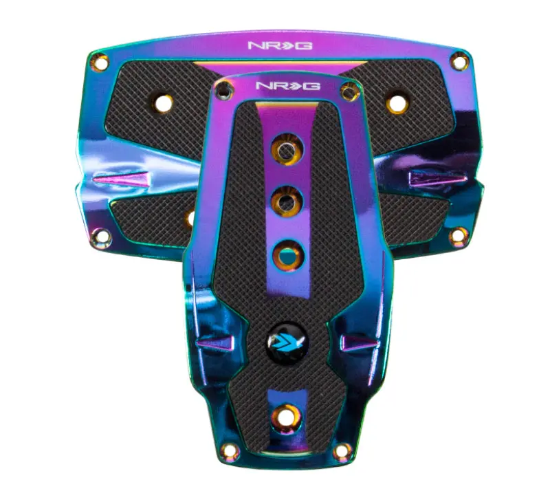 Nrg Neochrome Sport Pedal Set For Automatic Transmissions – Black Rubber Inserts 1