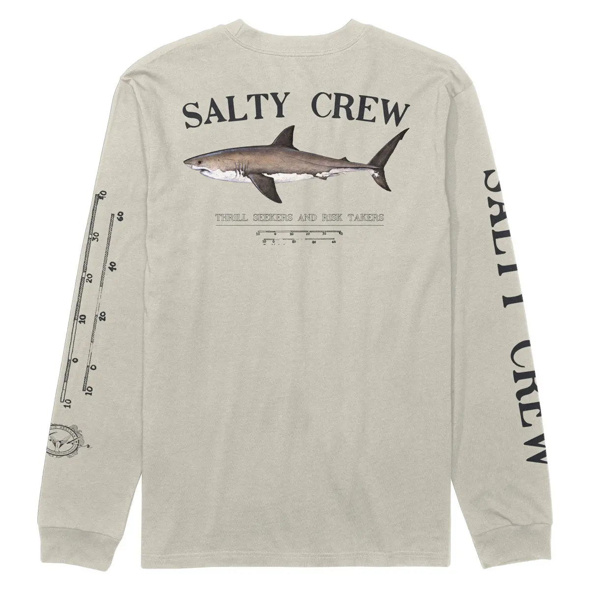 Salty Crew Bruce Classic Long Sleeve T-Shirt - Bone 1