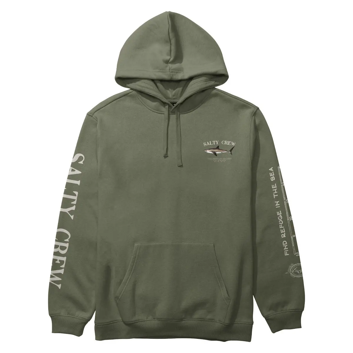 Salty Crew Bruce Hoodie - Dusty Olive 1