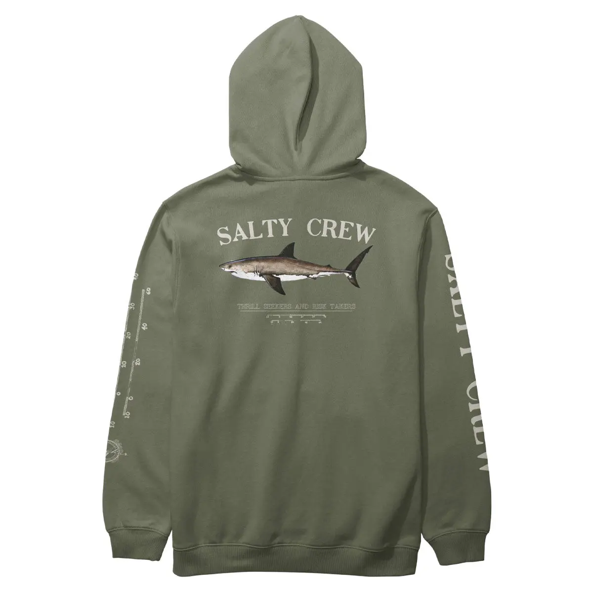 Salty Crew Bruce Hoodie - Dusty Olive 2