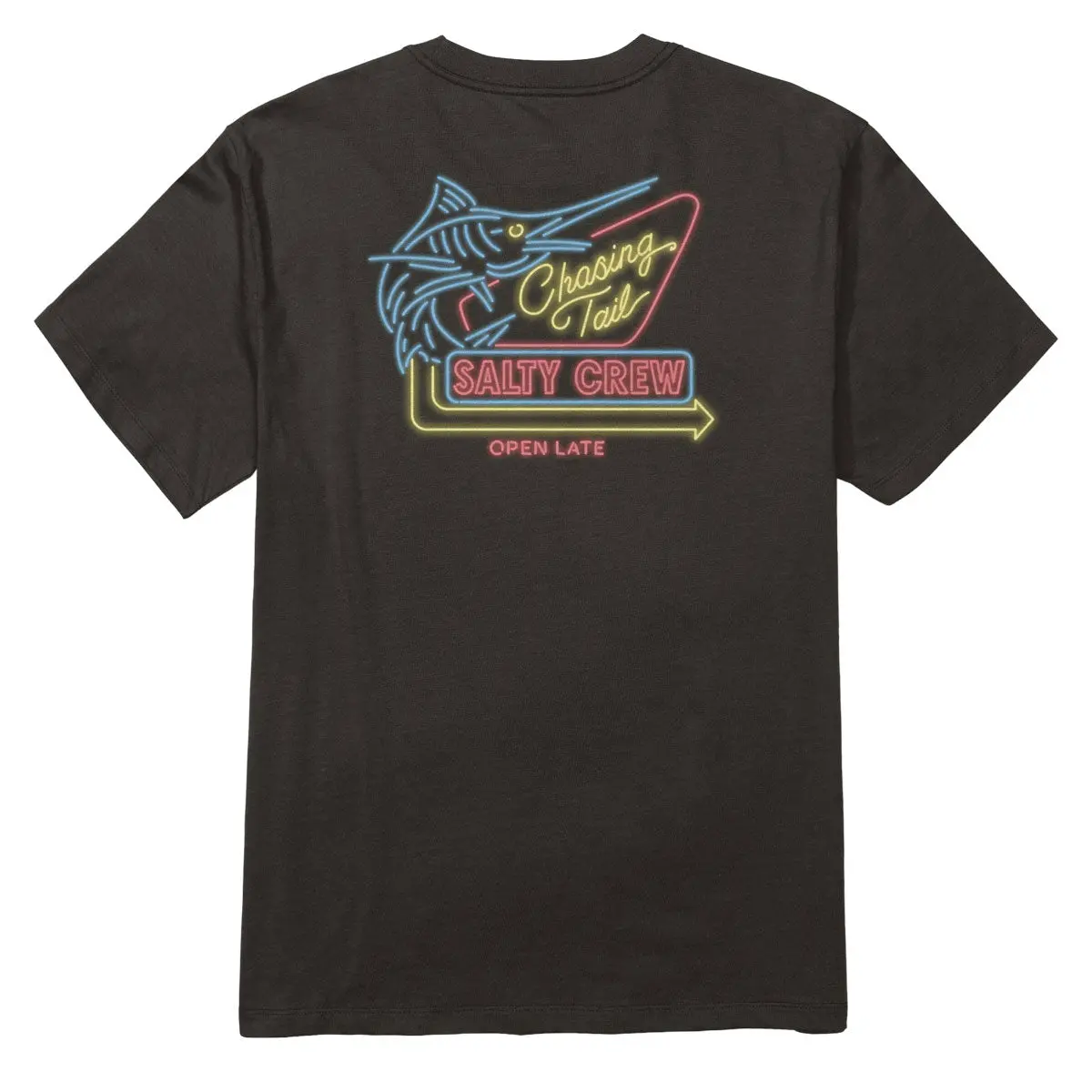 Salty Crew Neon Sign T-Shirt - Black 1