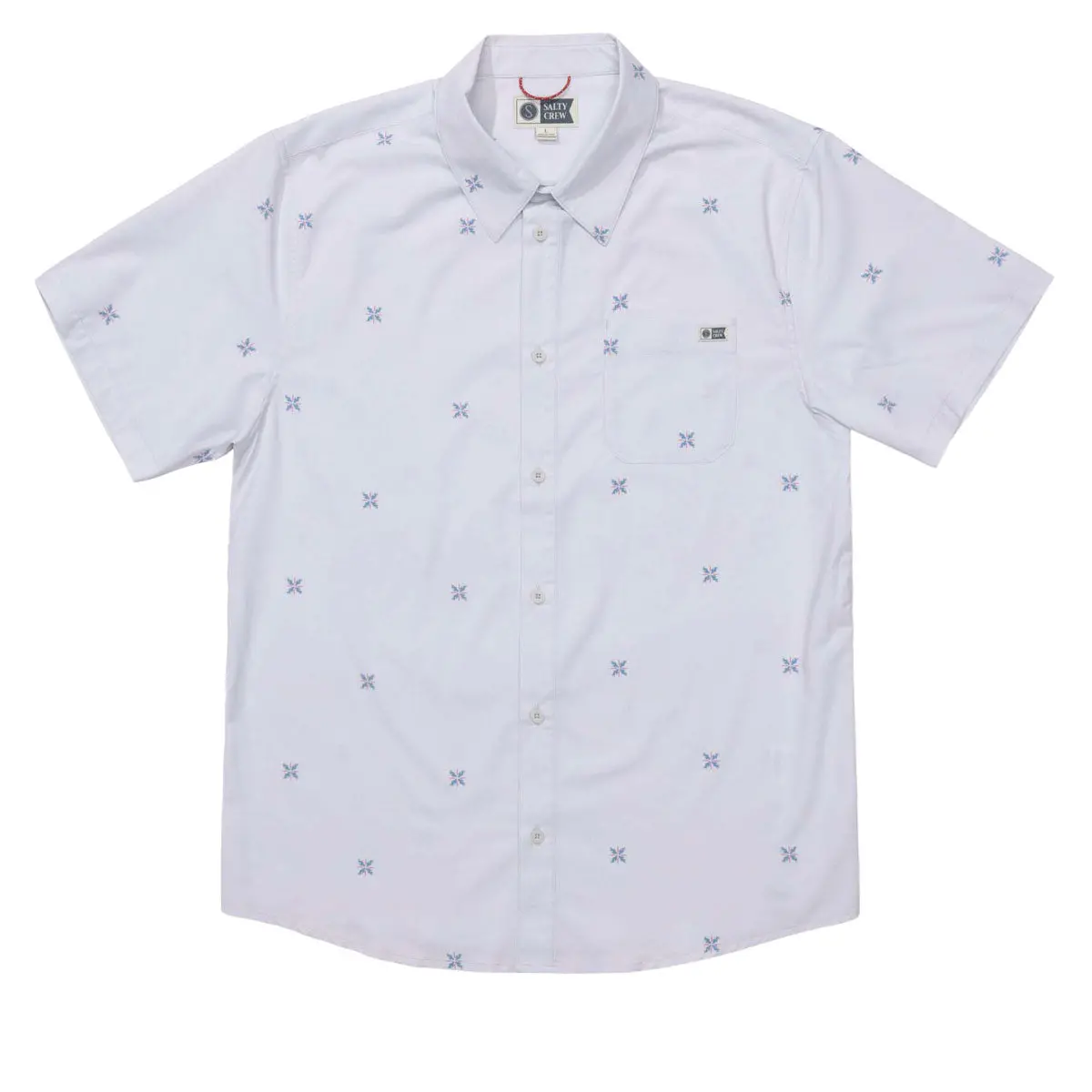 Salty Crew Drifter Uv Button Up Shirt - Light Grey 1