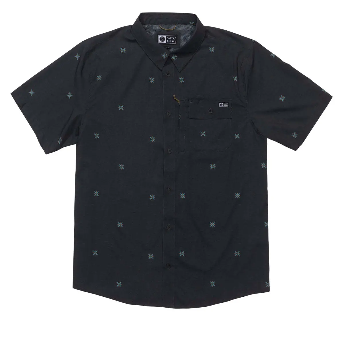 Salty Crew Flagship Uv Button Up Shirt - Phantom 1